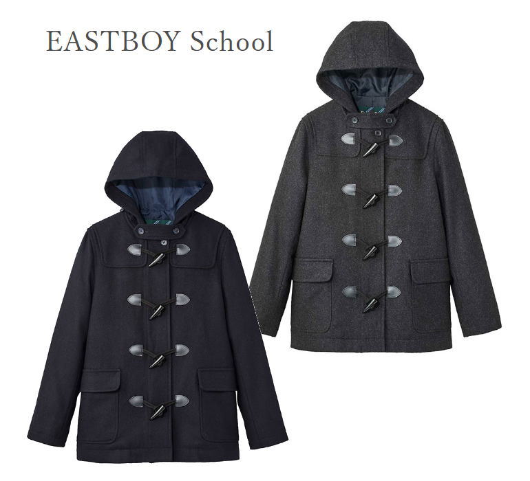 美品 イーストボーイ East BOY ダッフルコート カシミヤ混 ブラック L 200609-001.jpg