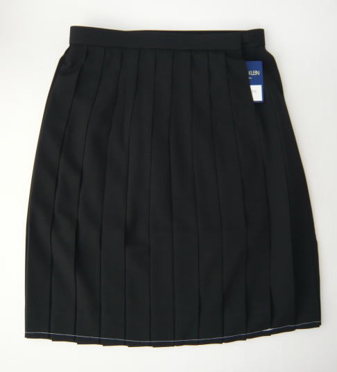 夏用スカート(黒) ミッシェルクランスコレール ウール50%/ポリエステル50%