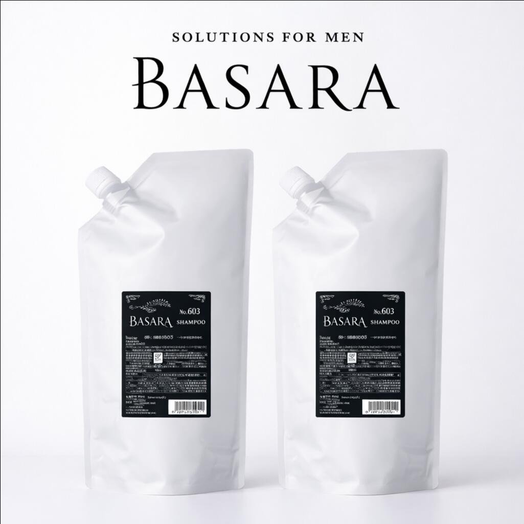 【2個セット】 クラシエ バサラ 603 薬用スカルプシャンプー 1000ml (レフィル) ｜ Kracie BASARA 医薬部外品 ｜ 詰め替え スカルプケア ニオイ 抜け毛