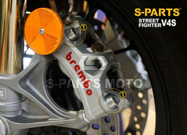DUCATI V4フロントキャリパー用マウントチタンボルトセット｜ミンナノセレクト 店