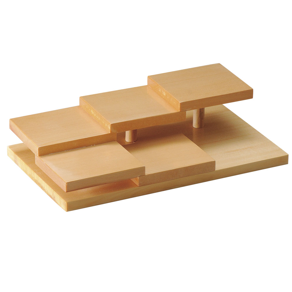長角5連段盛（角） 約32.3cm 木製品 弁当・盛台 業務用 13,383円