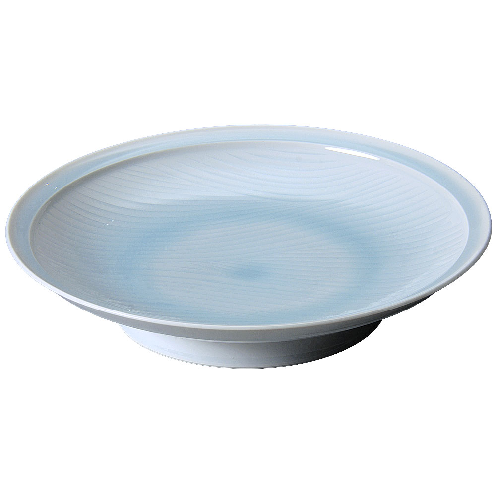 青白磁清流12.0皿 和食器 丸大皿 業務用 約36.5cm 在庫処分品 数量限定 セール｜業務用食器専門 みんなの倉庫