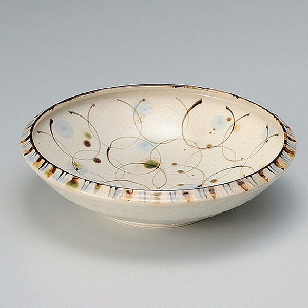 楽天市場】美濃焼 志野 赤絵 片口 盛鉢 約24cm 大鉢 サラダ 揚げ物