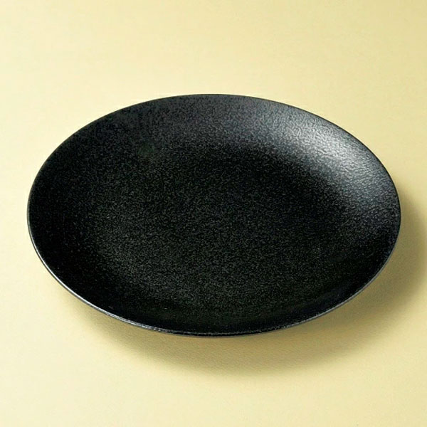 由の黒い大皿　陶器　約28cm Amazon.co.jp: 光洋陶器 Koyo 皿 パティオ 約28cm 丸皿 黒