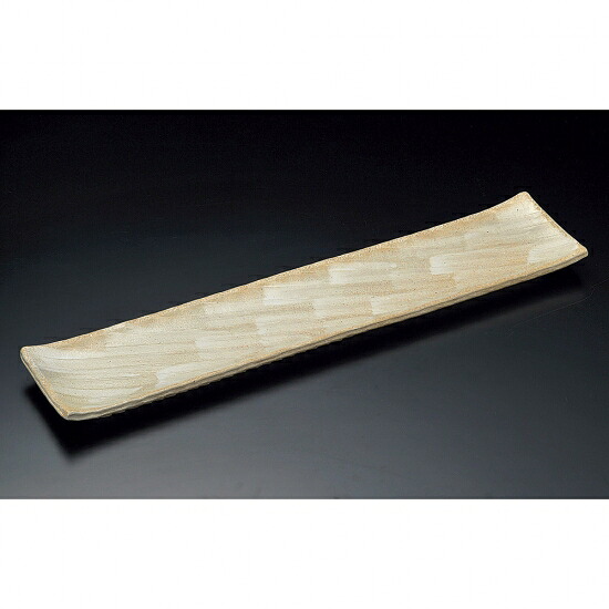 志野釉 手造り 70cmロング皿 萬古焼 和食器 細長皿（特大） 業務用 約70cm 和食 和風 ローストビーフ｜業務用食器専門 みんなの倉庫