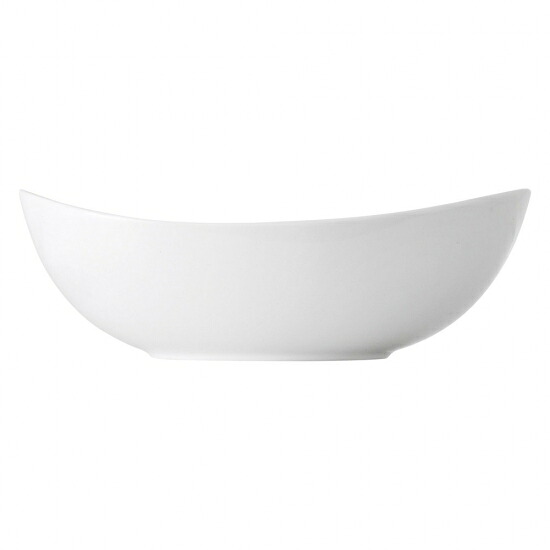 白磁パーティーボール LL 白い器 洋食器 楕円・変形ボール（L） 業務用 約30cm｜業務用食器専門 みんなの倉庫