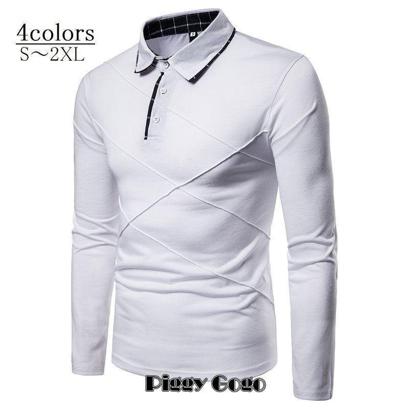 新品 チルコロ 長袖ポロシャツ トップス プルオーバー ベージュ メンズMサイズ 楽天市場】ポロシャツ 長袖 メンズ トップス プルオーバー 角襟