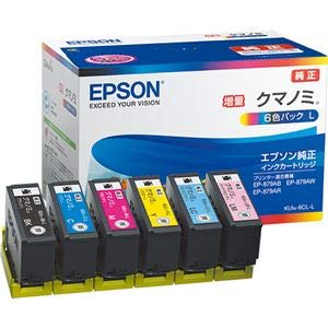 エプソン インキ薬莢 熊隠翅目 6色容器に並べる 引き上げ手合い KUI-6CL-L 純然たる 6個入