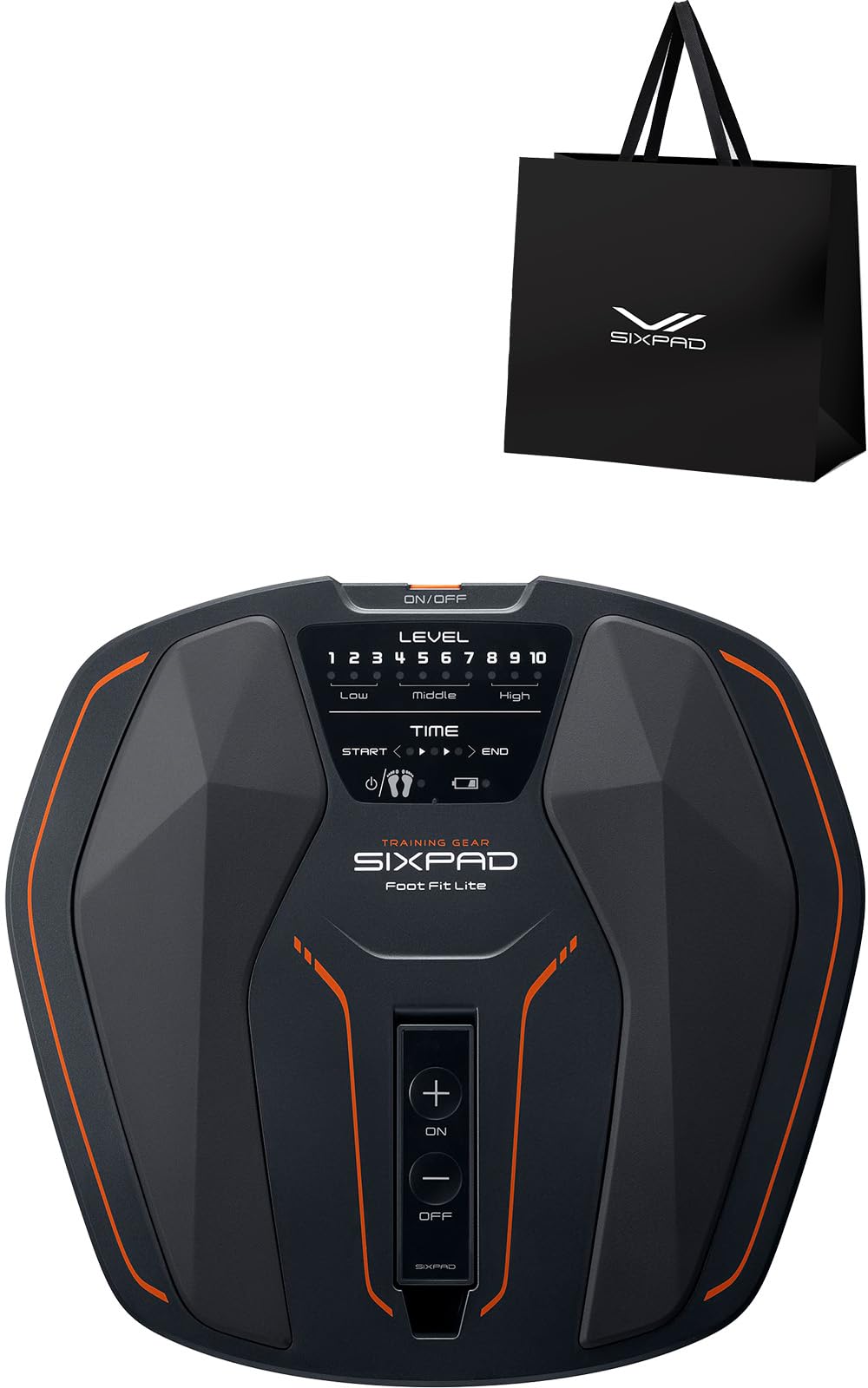 SIXPAD Foot Fit Lite シックスパッド フットフィット 点火装置 黒いこと 堅苦しさショッパー付き添い人 足裏 形づくる EMS