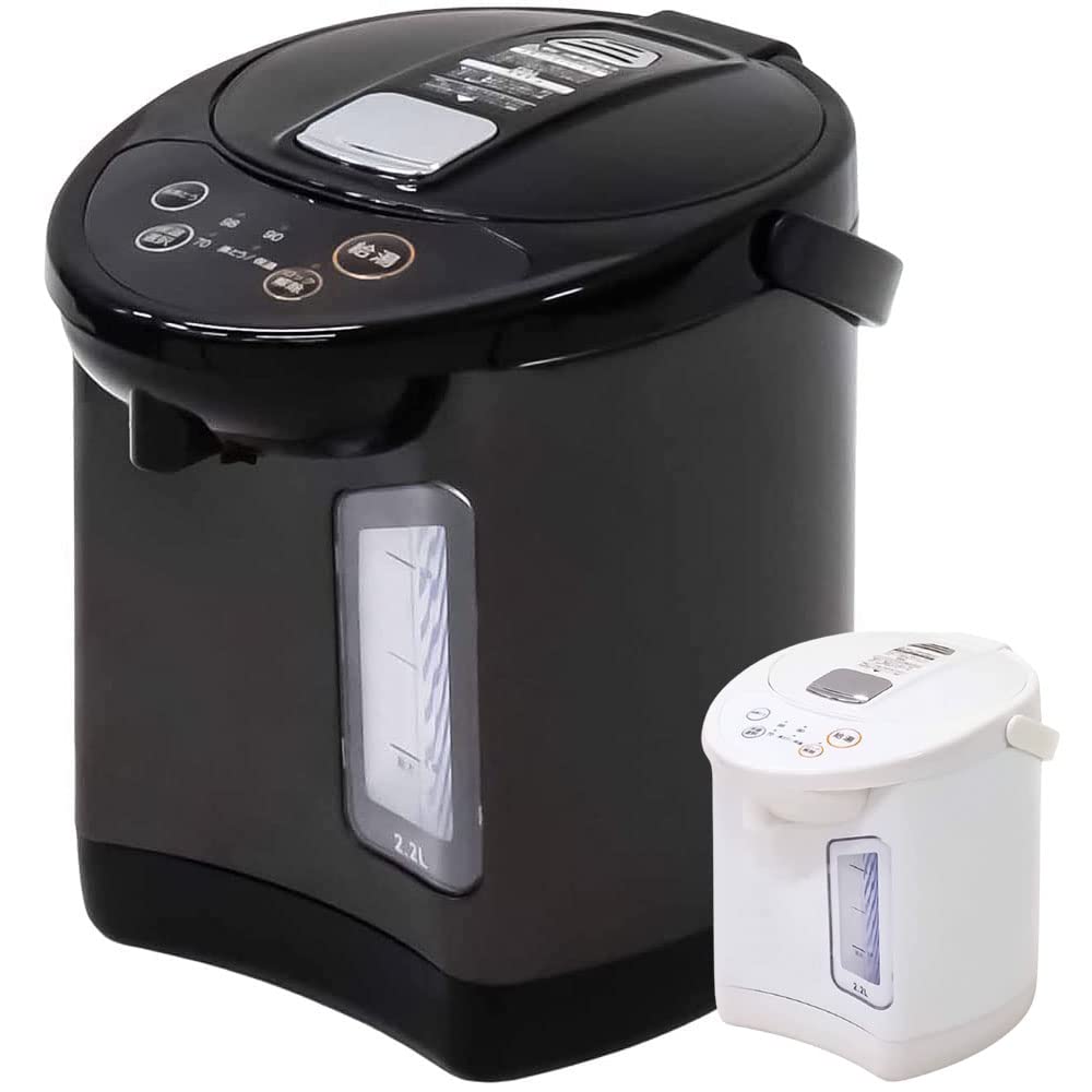 明かりポット 2.2L 電動ポット 保温役立つこと付き添い人 片手給湯 3座標軸保温 再煮え繰り返る 安全性のある鍵を掛ける 磁石繋ぎ パウダーコンパクト 省エネ 黒いこと