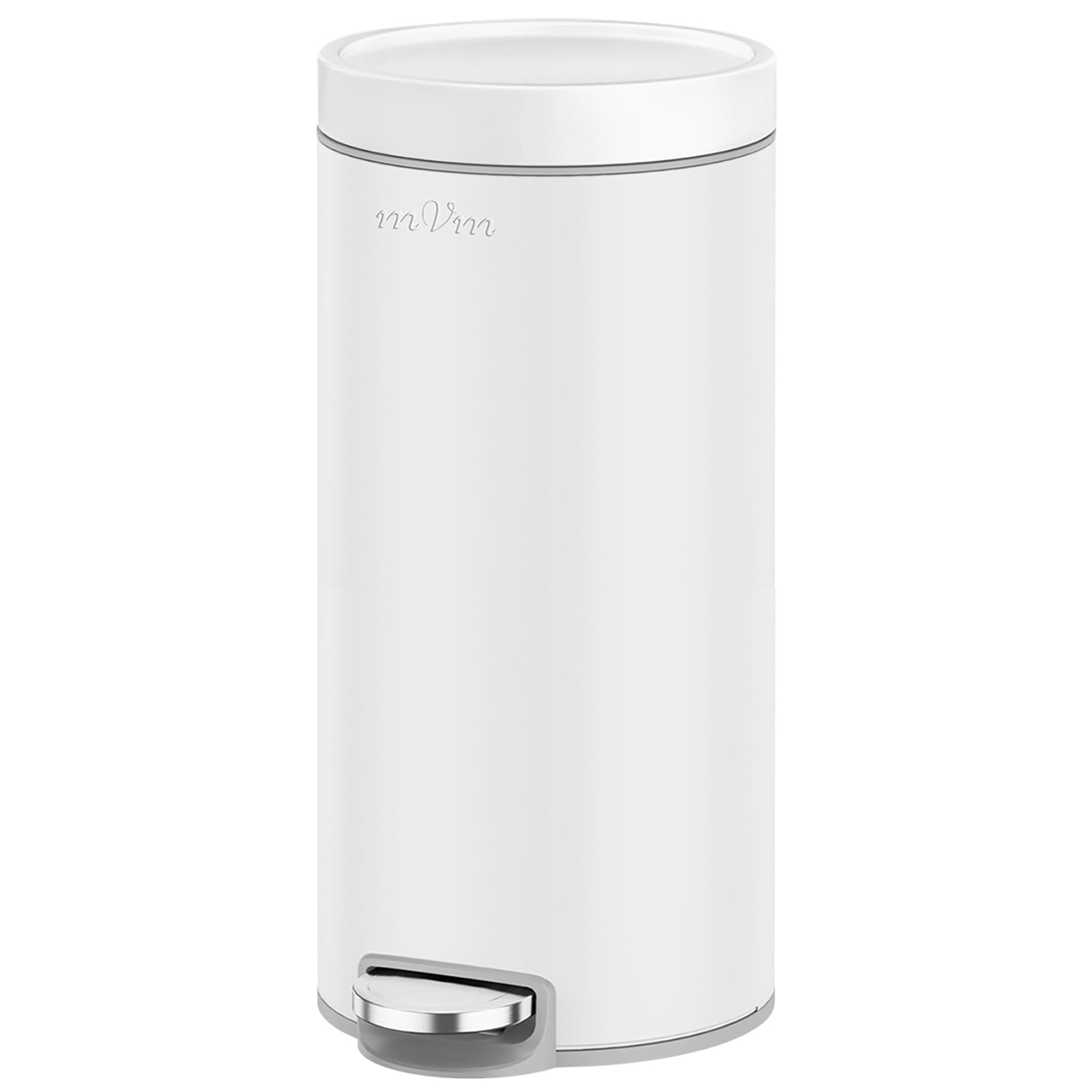 紙くずかご 30L 上部付き添い人 ステンレス鋼 ペダル式 砂ぼこりボックス席 丸形 大電気容量 今めかしい 静音 袋が見えない 御厨子所 リビング 執務室 白いこと