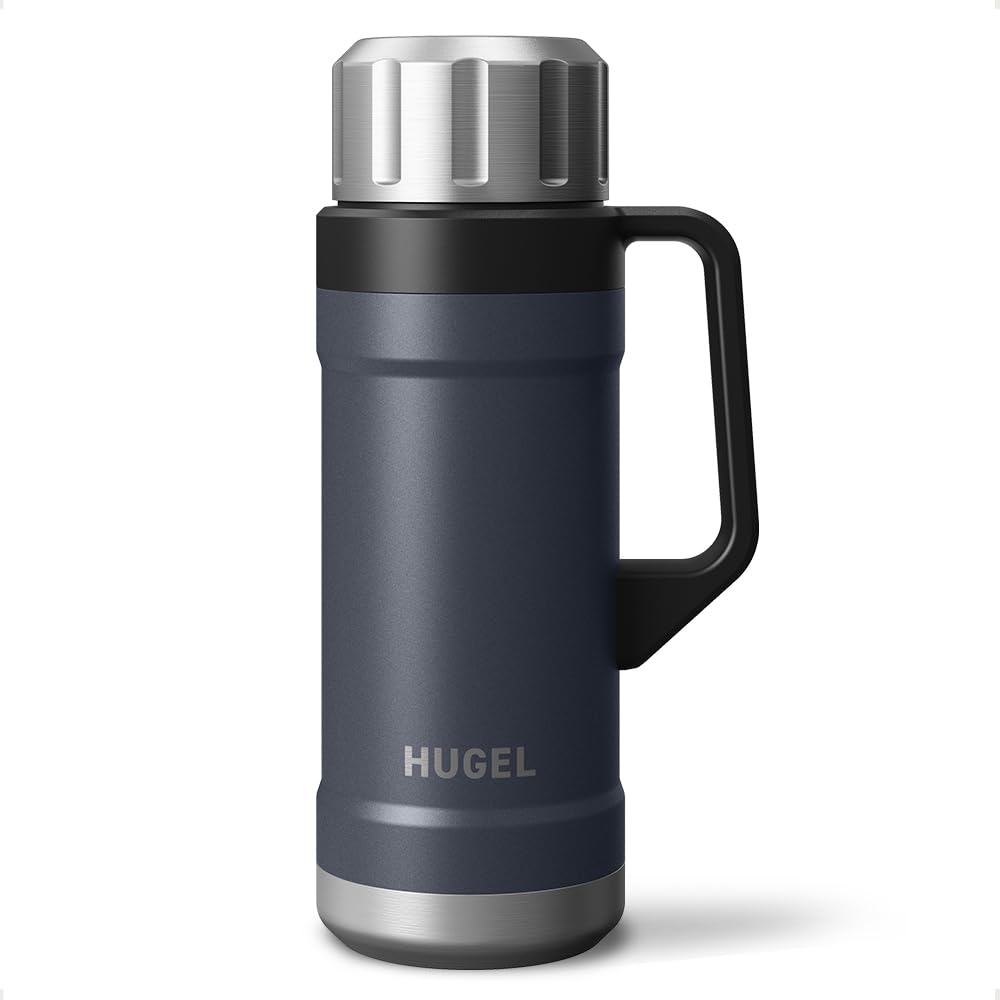 マグボトル 1900ml 無意味さ断熱 6層社会システム 保冷 保温 ステンレス鋼瓶 大電気容量 手持ち部分付 食洗機相応う アウトドア 運動競技 難民キャンプ 暗灰色薄墨色