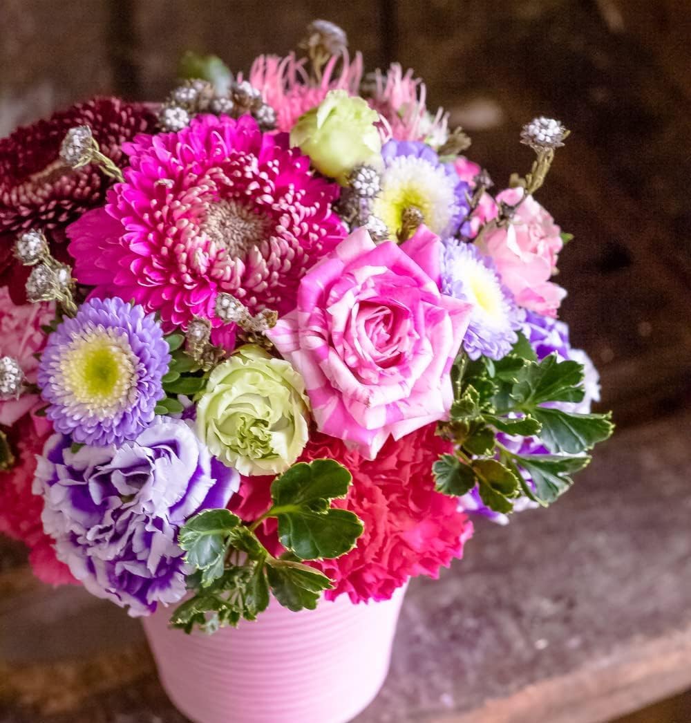 お花申し合わせ S大いさ パープル 赤いこと 活け花 胸花 花束 独立独行型 花立ていらず 差し上げ物 生まれ落ちる日 一緒になる不死化日 喜び事 内祝い 不死化日 お供え ラッピング済み 花・観葉植物-フラワーアレンジメント