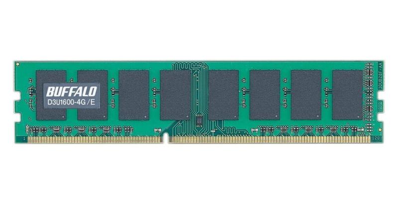 BUFFALO デスクトップ用 DDR3 メモリー 4GB D3U1600-4G相当 法人向け（白箱）PC3-12800 MV-D3U1600-4G