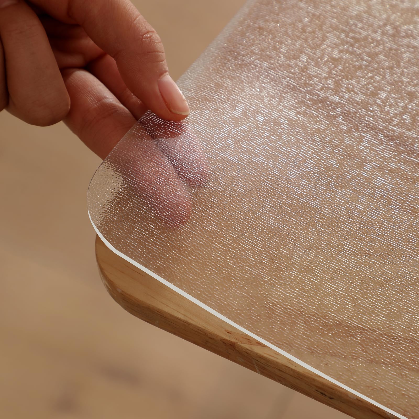 テーブルクロス 澄み切った 70x115糎 厚さ5粍 PVC 勉強机つや消し 矩形 無光沢 エン雇い主産業 雨合羽 撥水 汚れた状態押しとどめる 早見表つや消し ビニール 無臭 水の泡なし 早見表取りまかなう