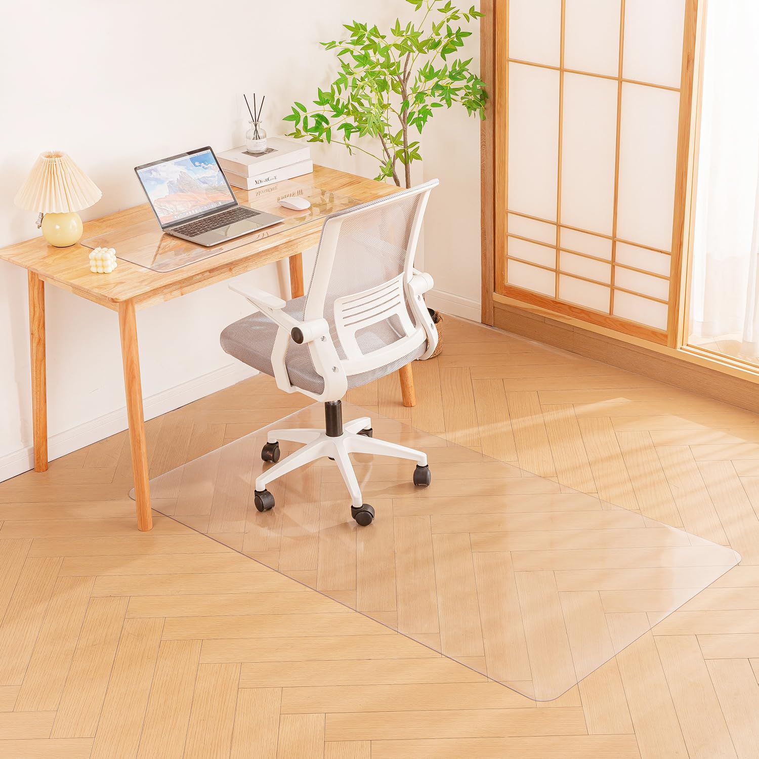 透明 チェアマット ダイニングマット エンボス加工 厚さ1.5mm 170*170cm PVC 床保護マット フローリングマット 防水性 汚れ防止 滑り止め お手入れ簡単 床暖房対応|みんなのマーケット