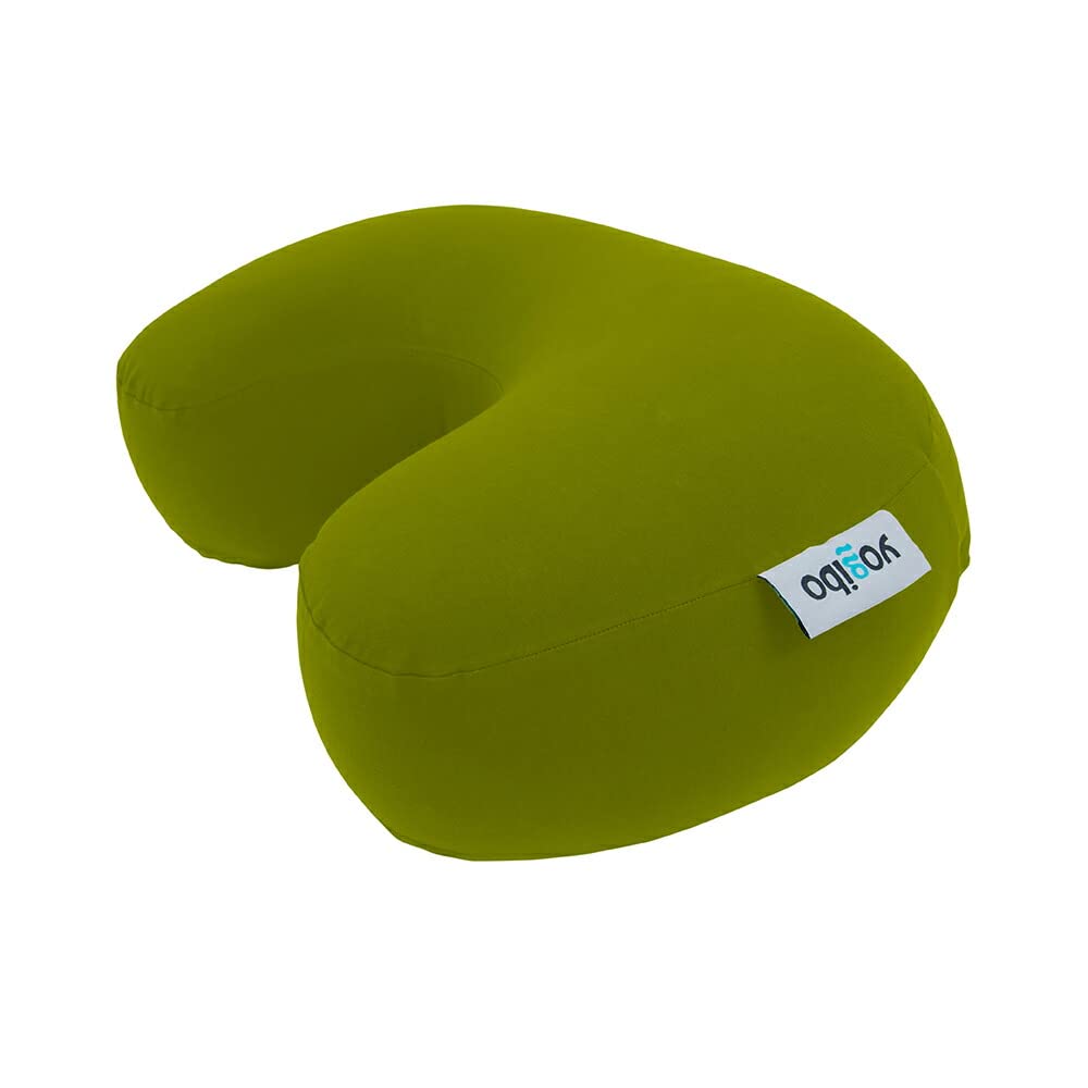 Yogibo Mega Moon Pillow (ヨギボー メガムーンピロー) 綿織物 菩提樹緑であること ビーズ座蒲団