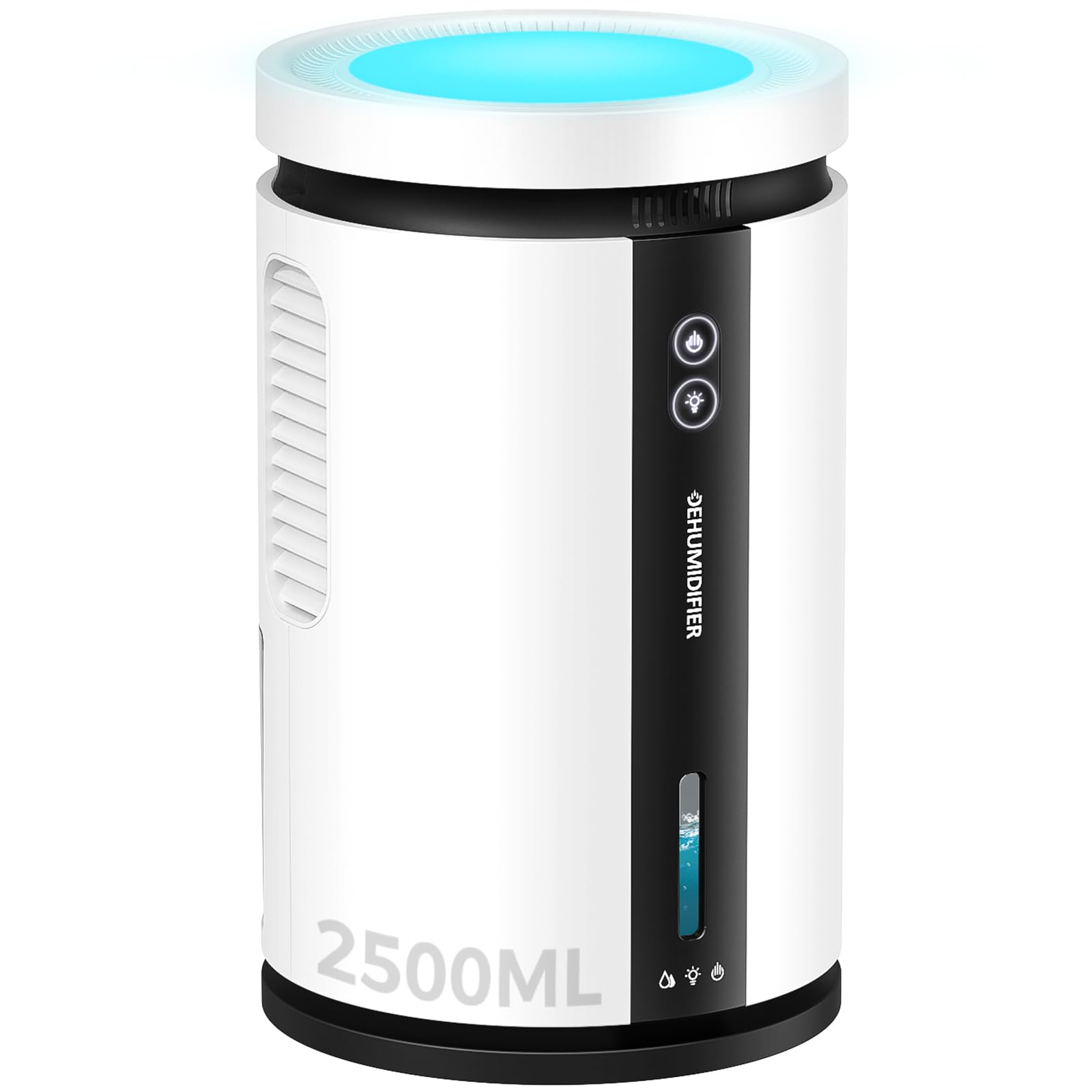 除湿機 小型 御召しものかわき切る 静音 大静電容量 2500ml ペルチェ式 1000ml/日 差し引きイオン 省エネ 貯蔵タンク 7色ともし火 満水自動小銃差し止める 雨季 湿り気 菌類 凝結 御部屋干し 臥し所 洗面所 脱ぐ所