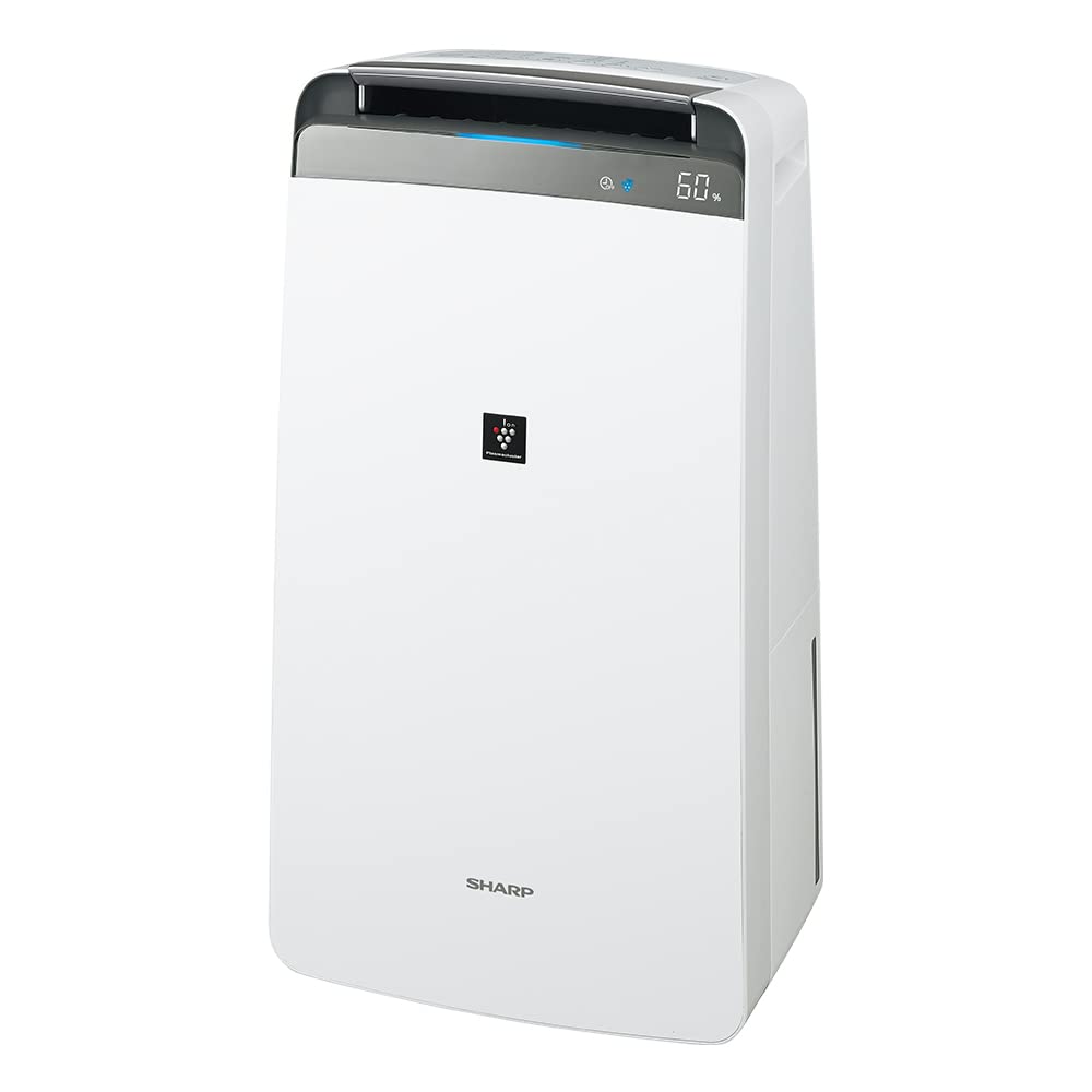 シャープ 衣類乾燥 除湿機 CV-P180-W プラズマクラスター 7000 18L/日 ハイパワー 20畳 リビング 上下左右スイング コンプレッサー方式 キャスター付|みんなのマーケット
