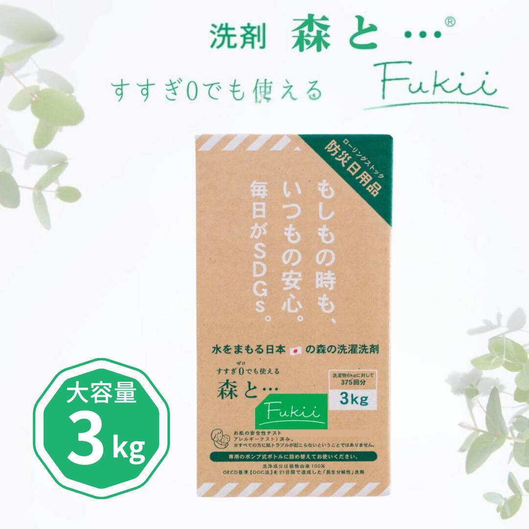 楽天市場】がんこ本舗 キッチン用洗剤 森と・・・fukii 詰替え 3kg