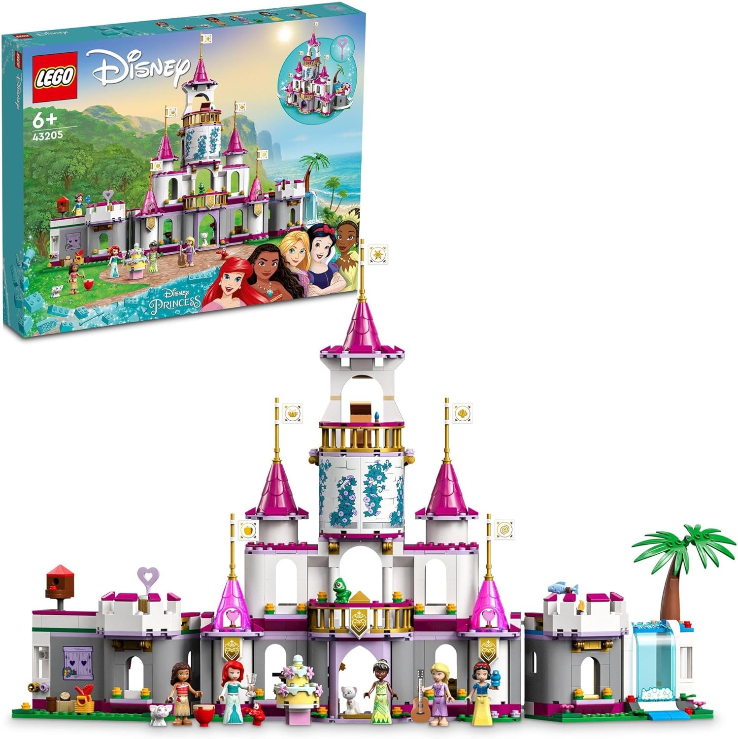 レゴ(LEGO) ウォルトディズニー御姫様 御姫様のお城の乗り出す 43205 蟻エル モアナ ラプンツェル 白雪姫 ティアナ 立ちはだかる 知育 手あそび はいり込む繰り合わせる クリスマス 差し上げ物 赤ちゃん 御坊っちゃん うしろ帯