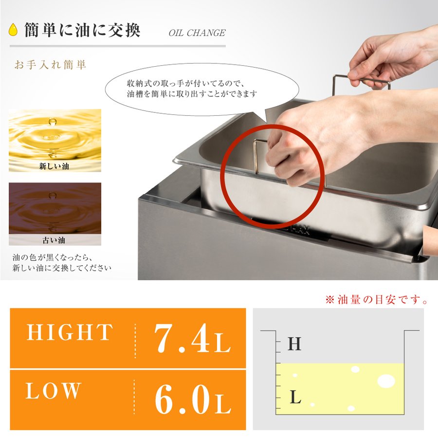 市場 電気フライヤー 電気 フライヤー 揚げ物機 8L 業務用 小型 PSE認証付き 卓上 100V 一槽式 串揚げ