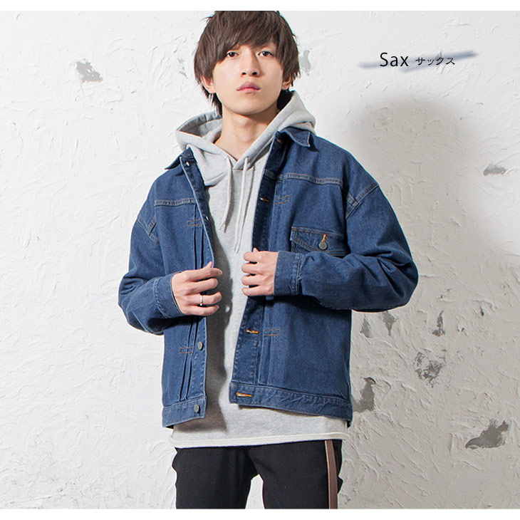 楽天市場 デニムジャケット メンズ Gジャン デニム ジャケット 白 ビッグシルエット オーバーサイズ ジージャン ドロップショルダー ストレッチ ジャケット カジュアル ジャケット ライトアウター 大きいサイズ ゆったり 無地 韓国 ファッション 春服 春 春夏 モード系