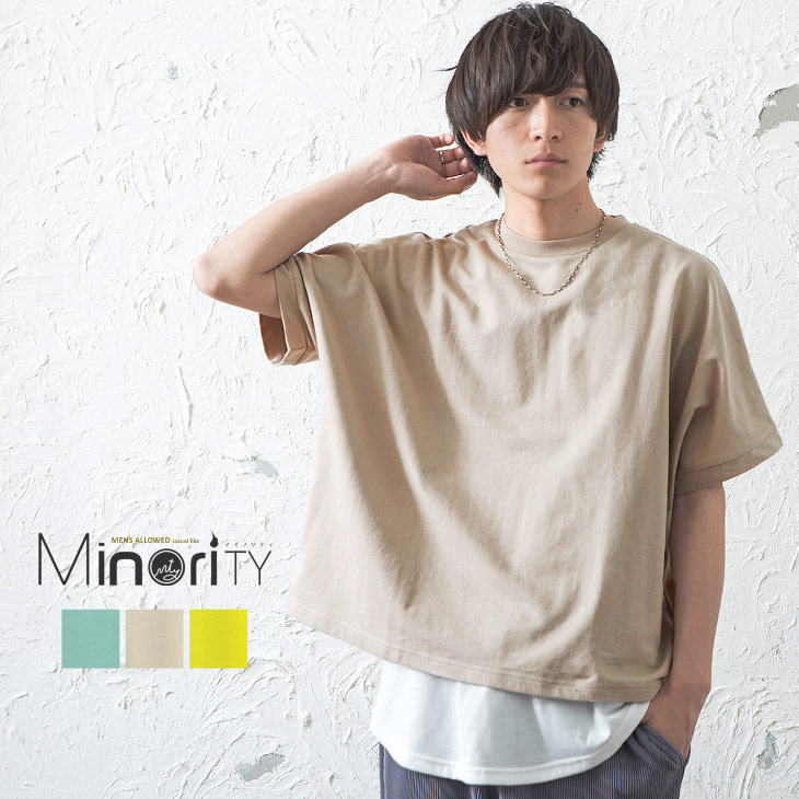 楽天市場 ビッグtシャツ メンズ ドルマン Tシャツ 半袖 ドルマンスリーブ ビッグシルエットtシャツ オーバーサイズ Tシャツ 大きいサイズ ゆったり カットソー ビッグ ビック 無地 レディース 韓国 ファッション 春服 春 春夏 モード系 マイノリティ Minority