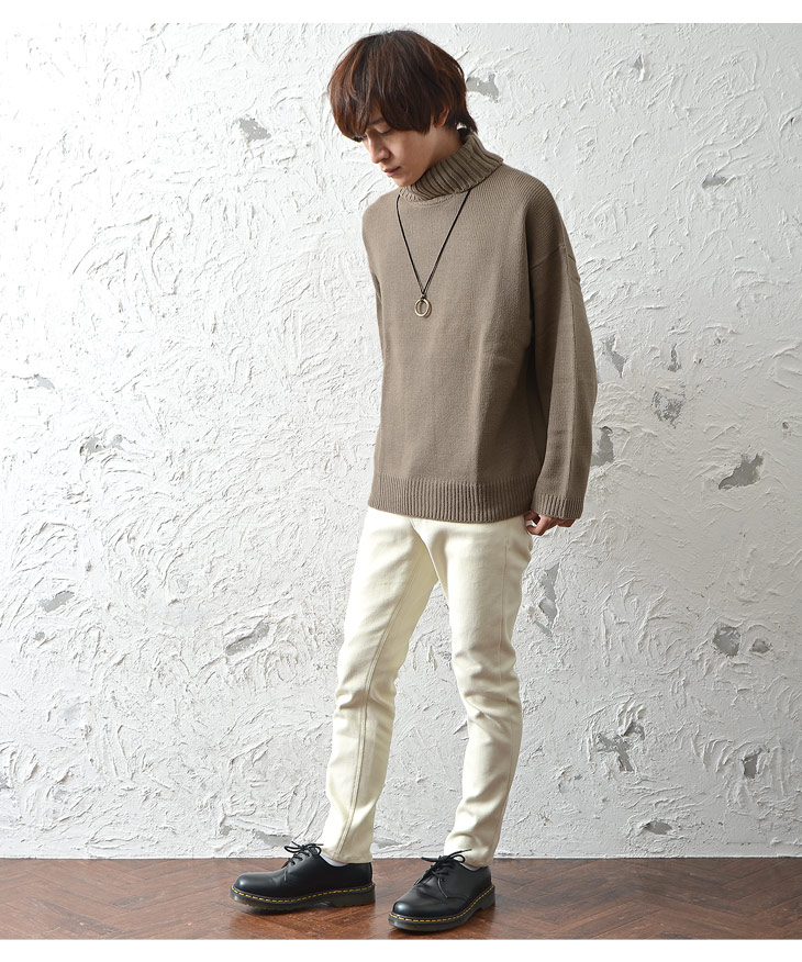 楽天市場 ニット メンズ セーター タートルネック ニット タートルニット ゆるニット ニットセーター オーバー サイズ ニット ビッグシルエット オフタートル 大きいサイズ ゆったり レディース 韓国 ファッション 春服 春 春夏 メンズファッション モード系