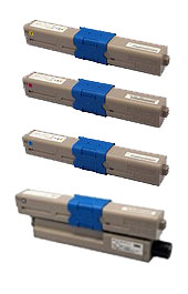 TNR-C4HK1,C1,M1,Y1純正新品4色セット(C530dn C510dn C310dn)(沖データ)