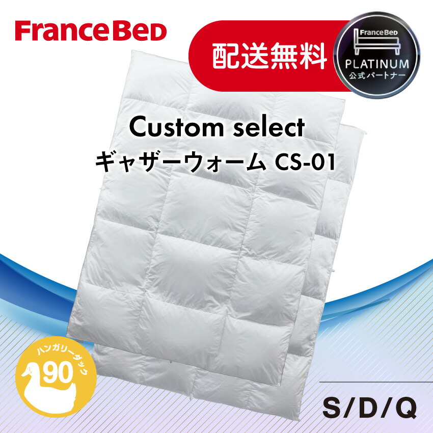 【尖んがり10倍～】フランスベッド 堅苦しさ共同作業者 鳥毛ふとん CS-01 オール時節手合い 置き目品