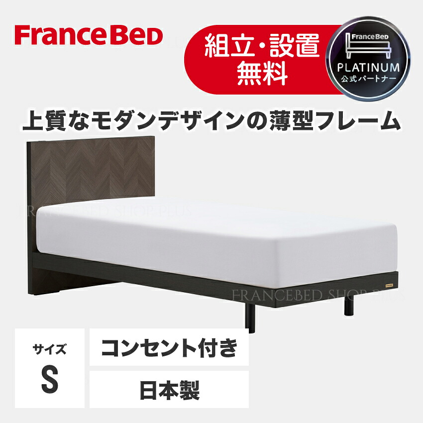 【尖んがり10倍～】フランスベッド 堅苦しさ共同作業者 臥榻枠組み SPT-03F レッグ 脚印字機 脚付き添い人 今めかしい 靉靆たる色合い 差し込み付 スノコ床板 日本製 シングル 定まり品 日本製 精神的な統合 備え付ける無料