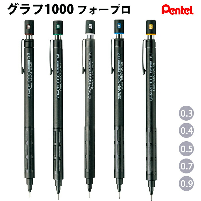 楽天市場】【プチラッピング無料】 ぺんてる Pentel グラフギア 1000