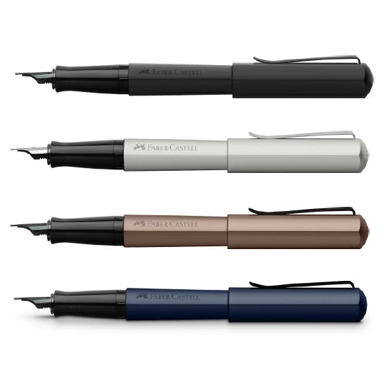 ファーバーカステル FABER-CASTELL 万年筆 ヘキサ F HEXO ブルー