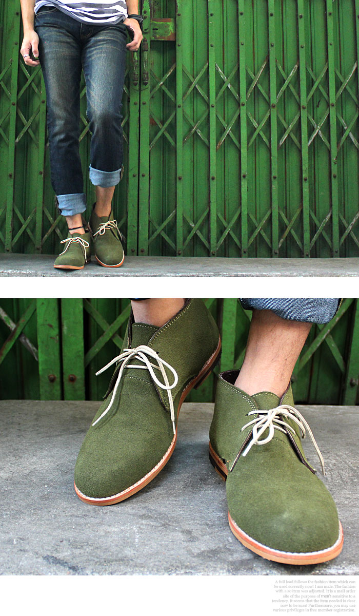 green chukka boots