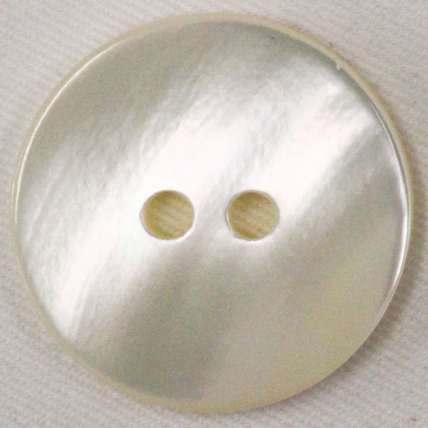 飾りボタン 六角貝ボタン(タカセ貝) 25mm 10個セット - 素材/材料