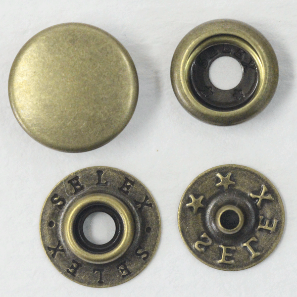 ボタン ドットボタン 7301 SELEX 13mm ジャンパーホック P-ABL AG ｘP-ABL AG キャップサイズ 13mm 日本の老舗メーカーの本格的ドットボタン しっかりした着脱感