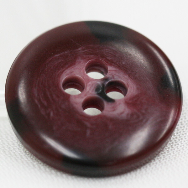プラスチックボタン15(赤系)10mm1個入(水牛調)BF1800(シャツ・ブラウス向)ボタン手芸通販