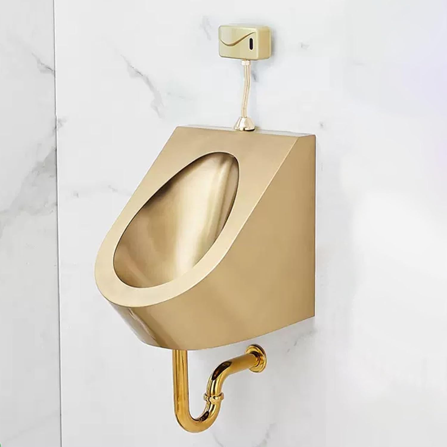 垂直小便器壁掛け式バスルームトイレ小便器、商業効率の良い水洗小便器誘導小便器フラッシュバルブ付き、家庭用モダンステンレス鋼小便器、ホームホテルレストランマート用 Floor Row a|雑貨屋 mint
