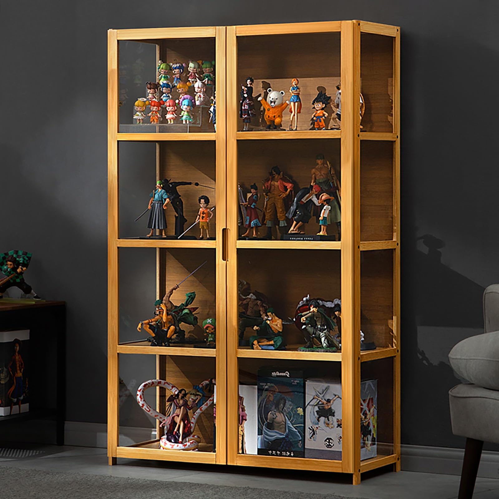 楽天市場】アクリル ショーケース 天然竹製コレクションケース