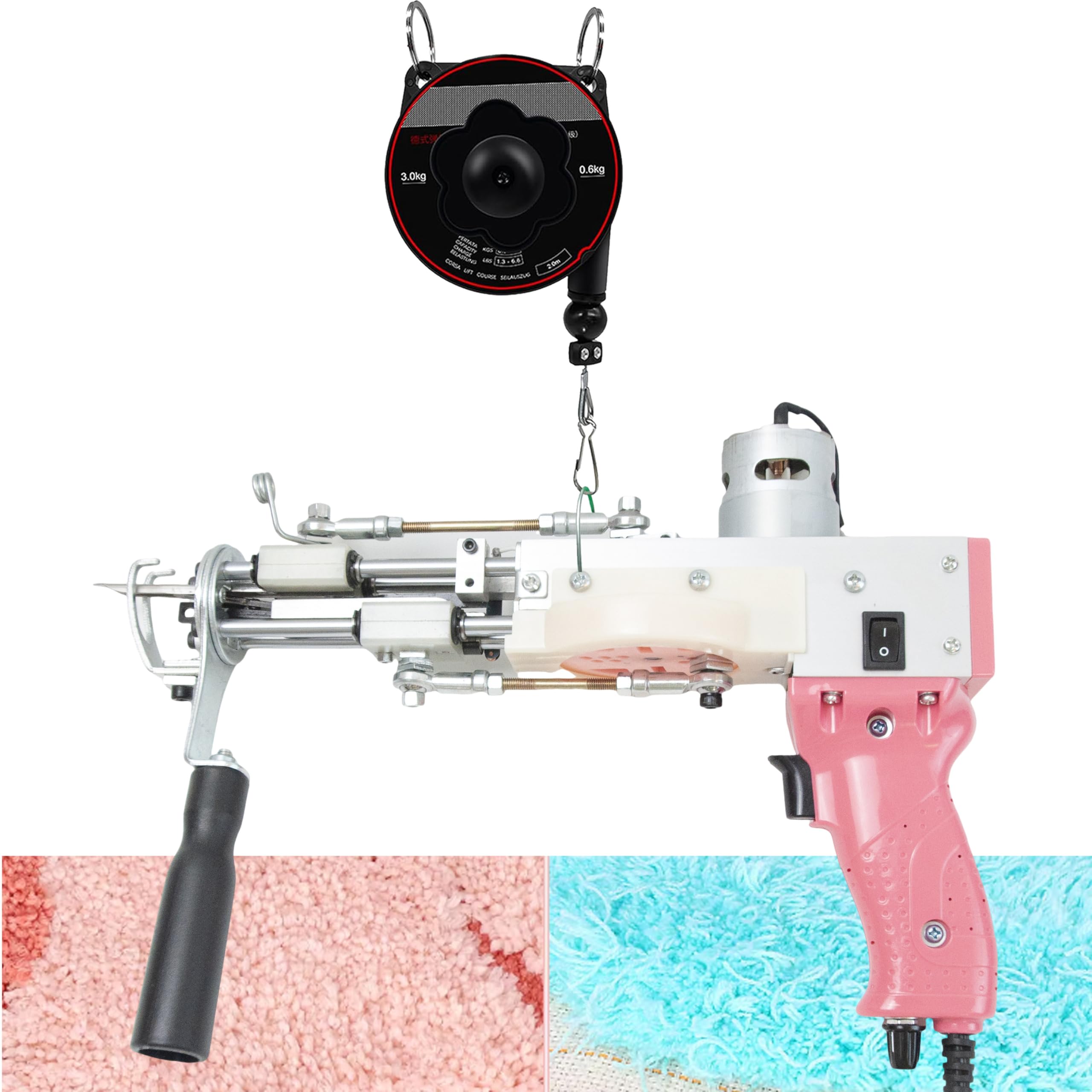 楽天市場】8~16mm パイルタフティングガン サスペンション付き ギア