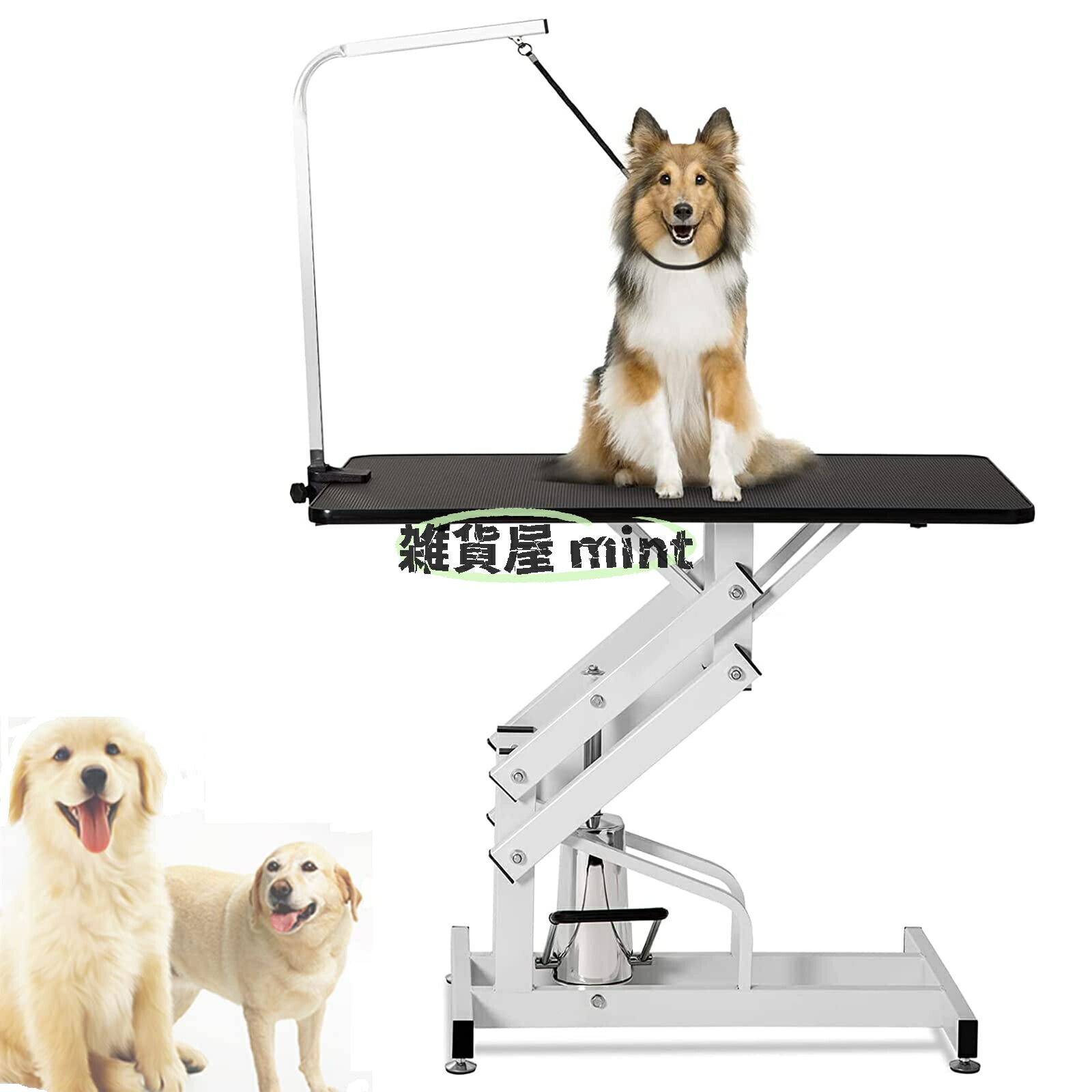 切り調える速見表 油圧式 大型犬/中型犬/小型犬 猫/犬用グルーミングテーブル 高耐久 牢固たる 愛玩動物 切り調える台 油圧昇降式速見表 耐荷重150KG 調節する能力のあるな手/ごまの蠅 折りたたみ式 愛玩動物かわき切る演芸会速見表 108*60珊 高さ合わせる活動の領域57-92珊