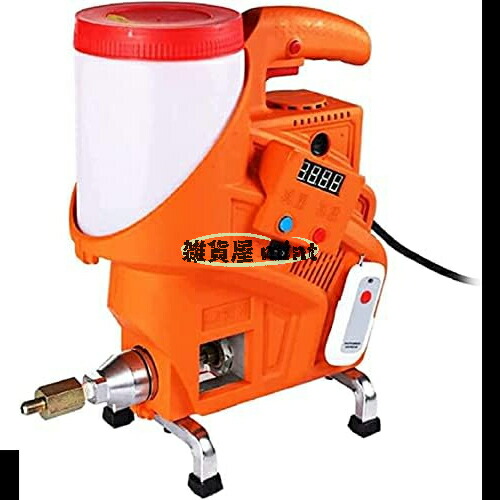 電動グラウト教え込むこと機 高圧グラウトポンプ 900W グラウトアプリケーターマシン電動グラウトモルタル高圧教え込むことポンプグラウトツールコーキング、混凝土のひび割れる手抜かり取りつくろう用、 110V