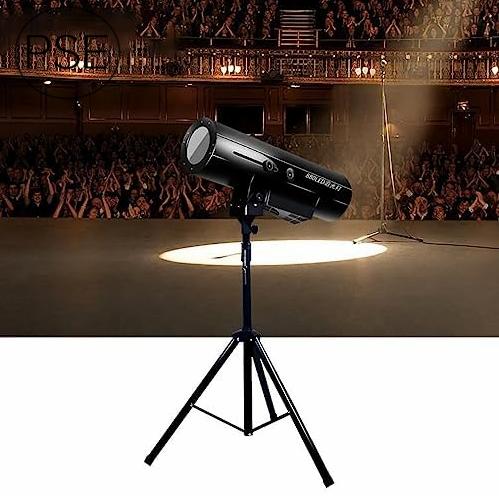 880W LEDフォロースポットライト三脚スタンド付き、LEDステージスポットライトDJライト、DMXおよび手動デュアルコントロール、ステージライト調節可能な開口部KTV DJディスコパーティー結婚式誕生日用     PSE認証