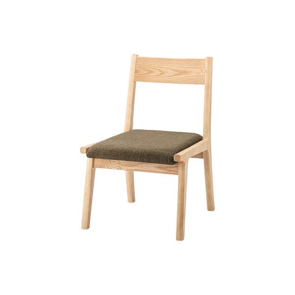 (まとめ) ダイニングチェア 約W48×D55×H70×SH37cm ブラウン 完成品 （×2セット）