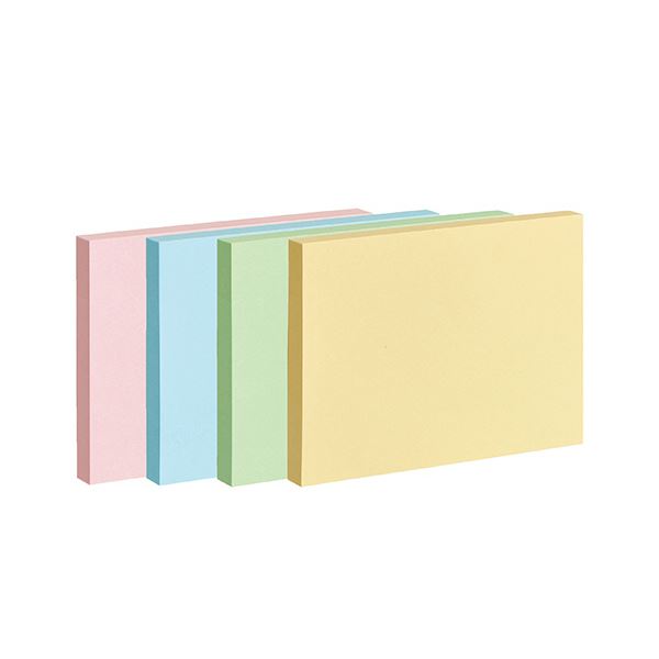 【ポイント8倍！5/7ヴィッセル勝利】 （まとめ） TANOSEEふせん 75×100mm 4色混色 1パック（10冊） 【×5セット】