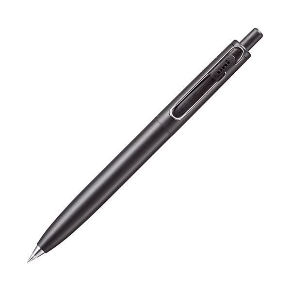 （まとめ）三菱鉛筆 ゲルインクボールペンユニボール ワンF 0.38mm 黒 (軸色：Fブラック(消炭)) UMNSF38F.24 1セット(10本)【×5セット】