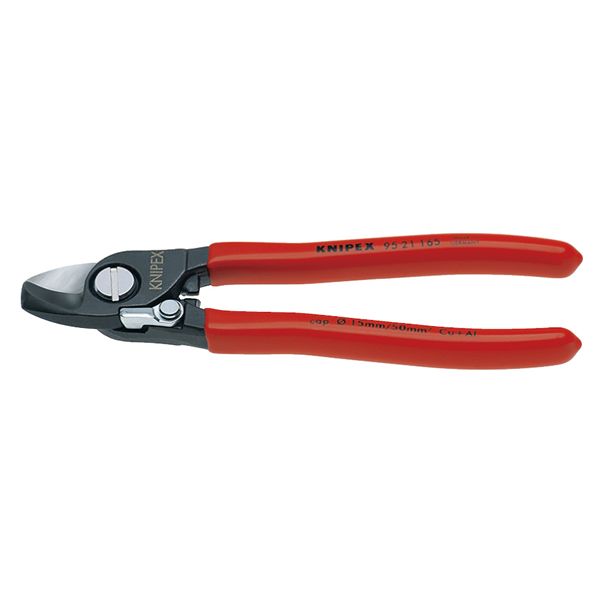 KNIPEX クニペックス ケーブルカッター バネ付 プラスチックコーティング 全長165mm 9521-165 工具 ツール DIY 作業工具