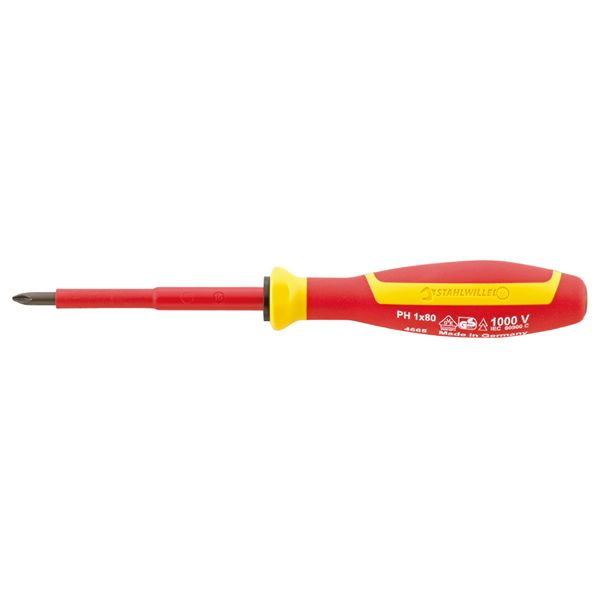 STAHLWILLE スタビレー 1000V絶縁プラスドライバー #3 軸長150mm 全長275mm 4665VDE-3N 工具 ツール DIY 作業工具