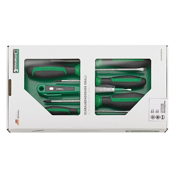 STAHLWILLE スタビレー 7点入 ドライバーセット 黒チップ付 4698 工具 ツール DIY 作業工具